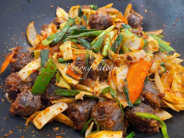 DỒI HUYẾT HÀN QUỐC XÀO CAY - Sundae Bokgeum