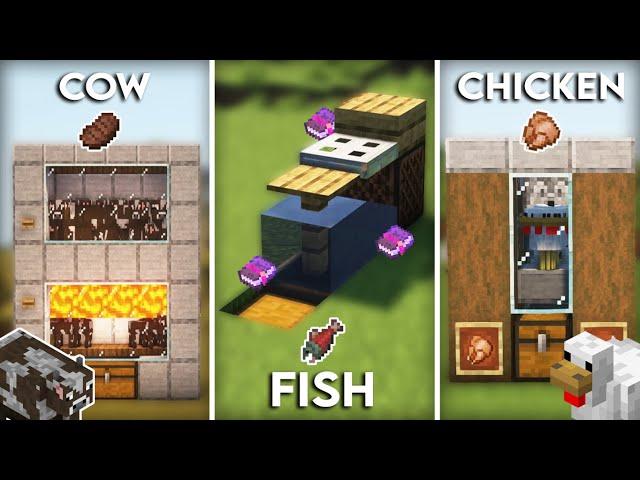 3 EASY Food Farms For Starters 1.19 in Minecraft! (Java & Bedrock)