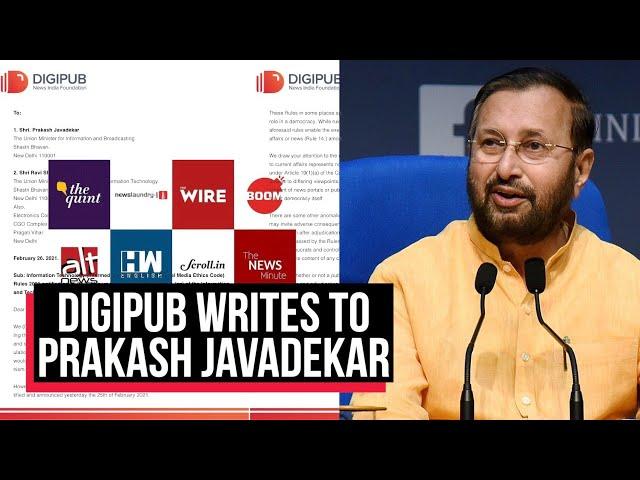 'New IT Rules Against Fundamental Principle of News': Digipub Writes to Prakash Javadekar |Cobrapost