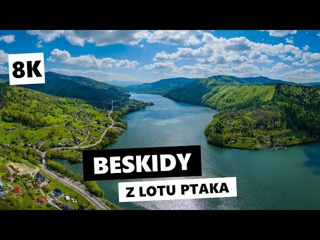 Beskidy z lotu ptaka w 8K | Babia Góra, Hala Rysianka, Żywiec, Beskid Żywiecki, Bielsko-Biała, MTB