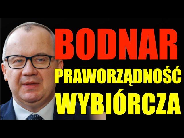 Minister Bodnar stosuje praworządność wybiórczo, tak, aby było głośno i marketingowo