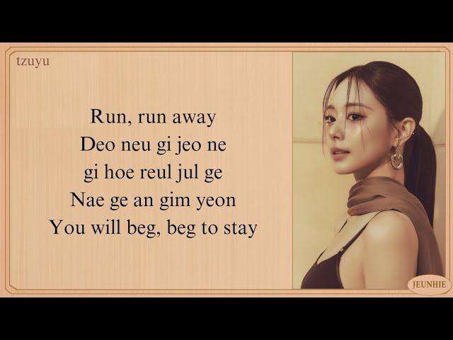 TZUYU 'Run Away' Easy Lyrics