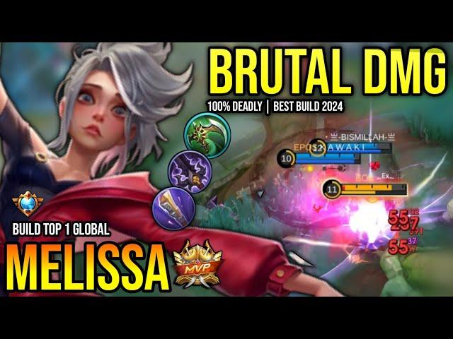 MELISSA BEST BUILD 2024 | BUILD TOP GLOBAL MELISSA GAMEPLAY | MOBILE LEGENDS