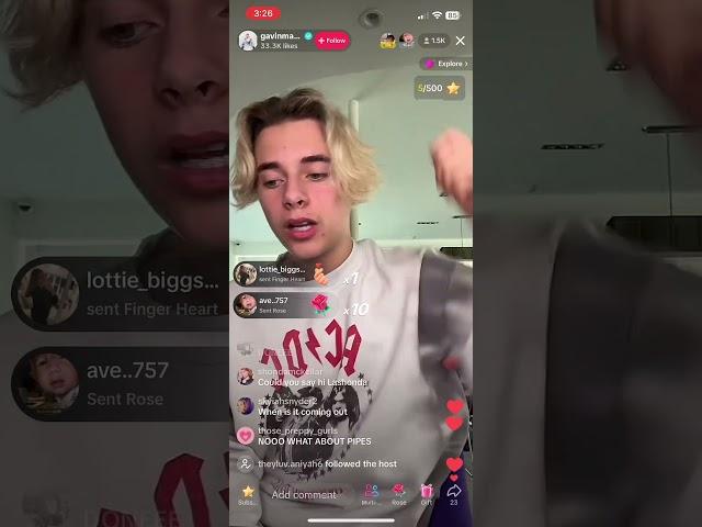 Gavin TikTok live