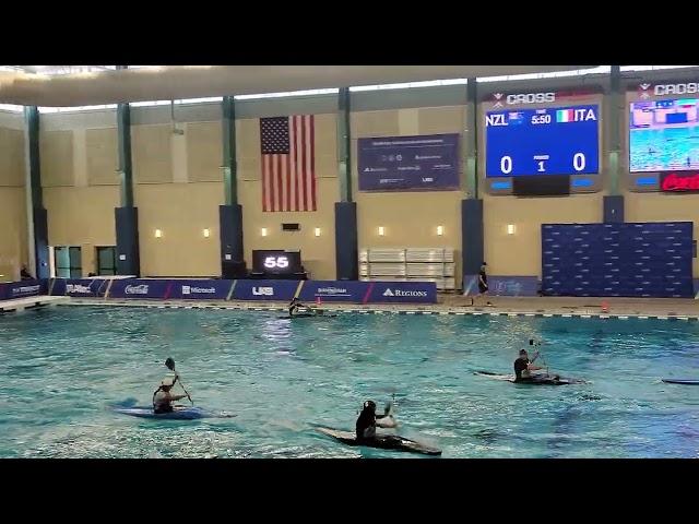 New Zealand (NZL) vs Italy (ITA) 2/4 (Bronze) - Women - 2022 World Games Canoe Polo 7-17-2022 HD 4K