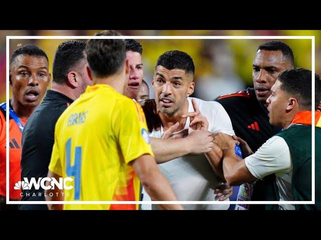 Uruguay players enter stands as fans fight after Copa America loss to Colombia