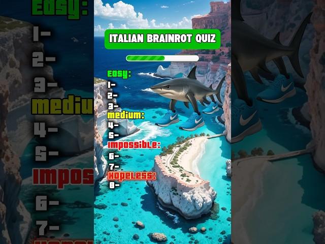 Guess the Italian brainrot characters just from their images #quiz #trivia #shorts  #brainrotquiz