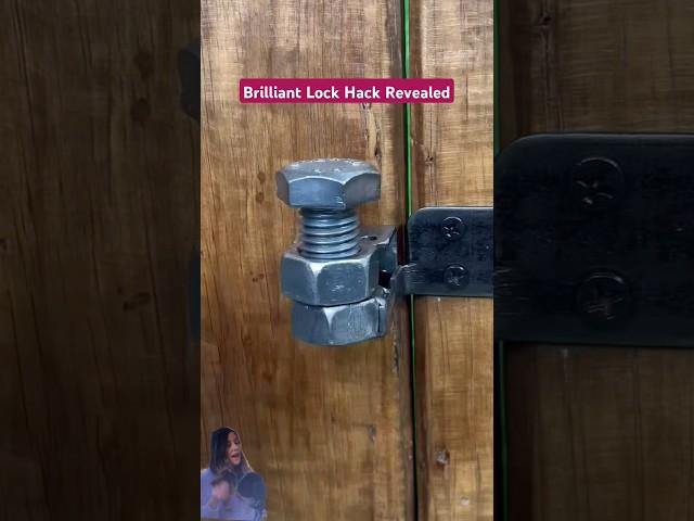  Simple Gate Lock Idea ️ #shorts