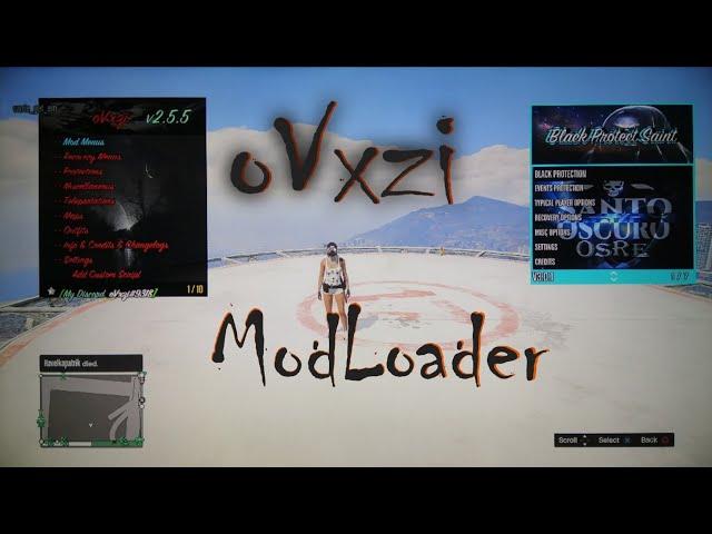 GTA V - oVxzi MODLOADER V2.5.5 MOD MENU PS3 GTA V ONLINE CEX/DEX/HEN+FREE DOWNLOAD