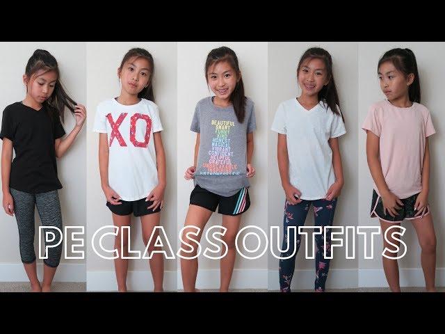 Cute & Comfy PE Class Outfit Ideas | Kaitlyn Ma