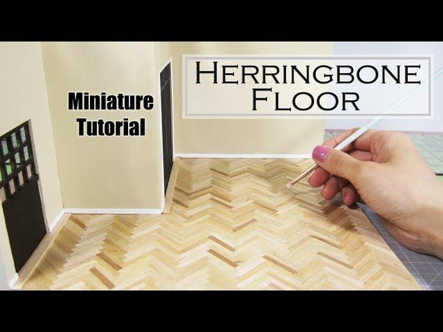 DIY Miniature - Hardwood Floors (Herringbone)