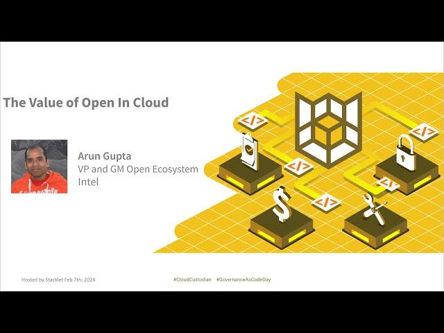 Opening Keynote: The Value of Open In Cloud - Arun Gupta (Intel)