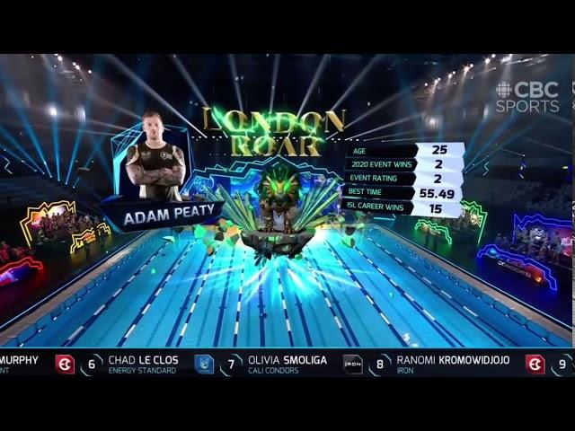 Adam Peaty 100m Breastroke World Record ISL Finals