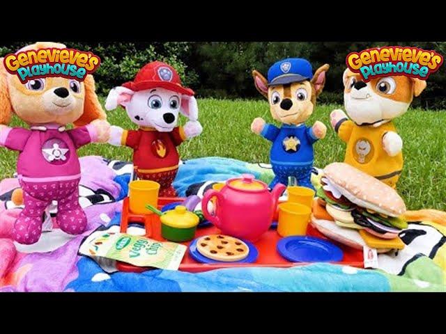 Best Toy Learning Video for Kids - Paw Patrol Snuggle Pup Picnic!