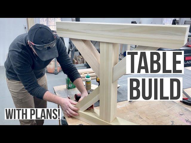 Simple & STRONG Joinery | Not Rustic Farmhouse Style Table & Bench