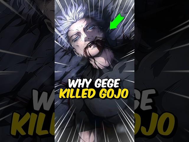 Reason of Gojo Death  #shorts #jujutsukaisen #jjk #anime #gojo #sukuna #viral #trending #fyp