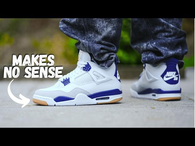 Jordan 4 x Nike SB Navy Review & On Foot