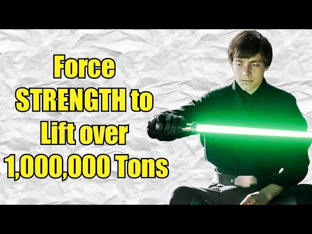 How Strong is Luke Skywalker ( CANON ) - Star Wars