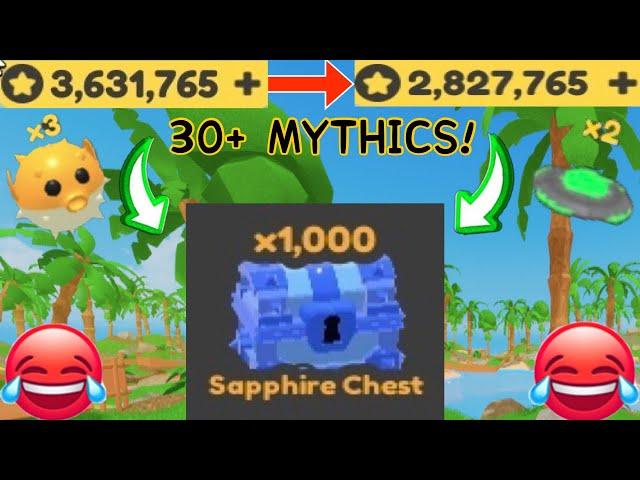 I Opened 1,000 Sapphire Chests on Super Golf *30+ MYTHICS*