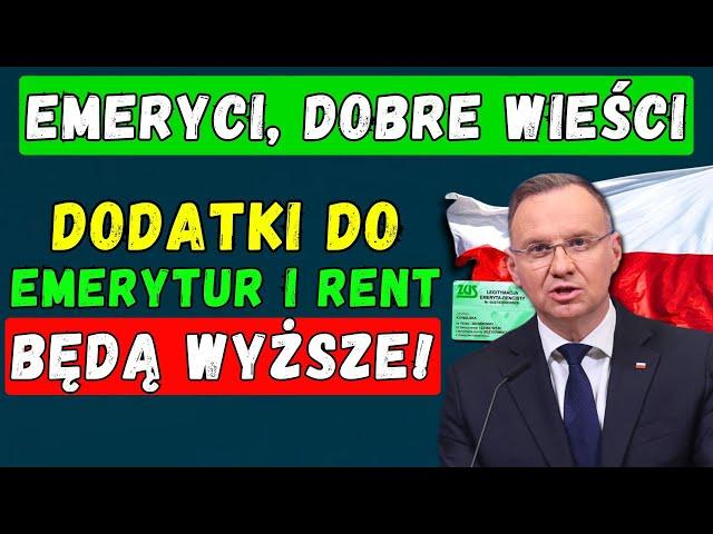 🟢Emeryci, dobre wieści! Dodatki do Emerytur i Rent będą Wyższe!  Wiemy, o ile wzrosną świadczenia 