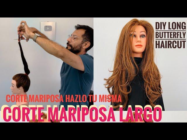 CORTE MARIPOSA LARGO HAZLO TU MISMA  - DIY Butterfly Haircut