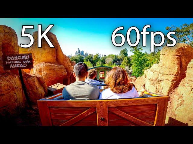 Big Thunder Mountain Railroad on-ride 5K POV @60fps Disneyland