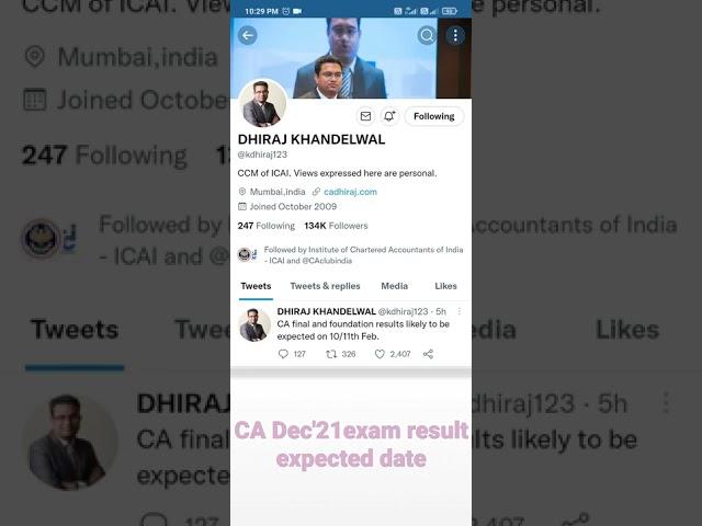 Result CA Dec'21 exam date(expected) #ca #charteredaccountant #icai #icaiexam #icairesult #caresults