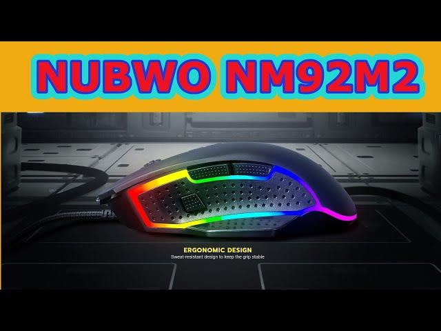 เมาท์ Nubwo NM90M2 | Nubwo Mouse Gaming Macro Oberon NM-90M2 ( โฉมใหม่ล่าสุด )