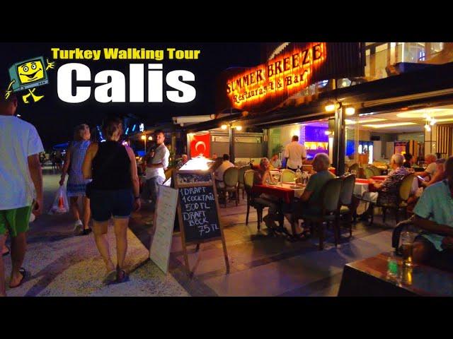 Nightlife Çalış Fethiye Turkey 2024 - 4K Walking Tour