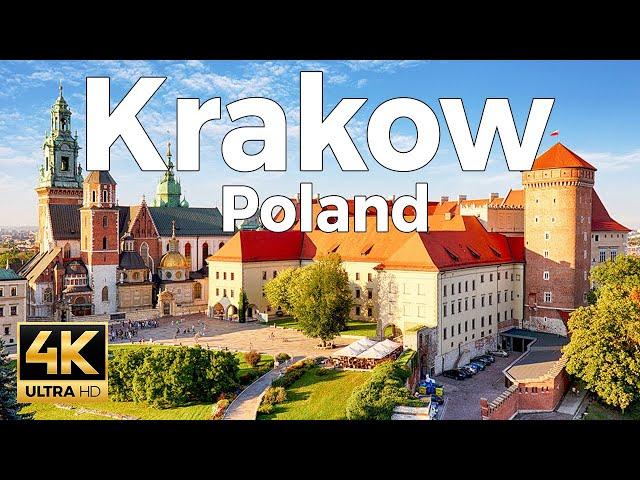 Krakow, Poland Walking Tour (4k Ultra HD 60 fps) - With Captions