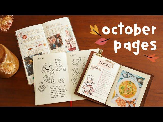 Cozy October Journal Flip-Through | feat. Journaling In Hobonichi Weeks