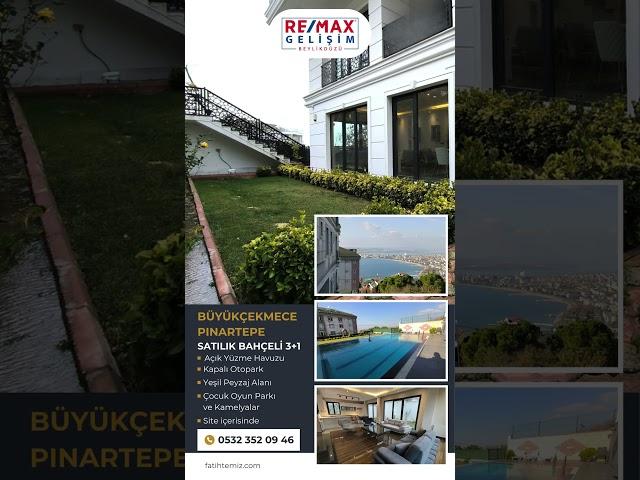 Satılık 3+1 Sıfır Daire | Bahçe Kullanımı, Deniz Manzaralı | Büyükçekmece Pınartepe