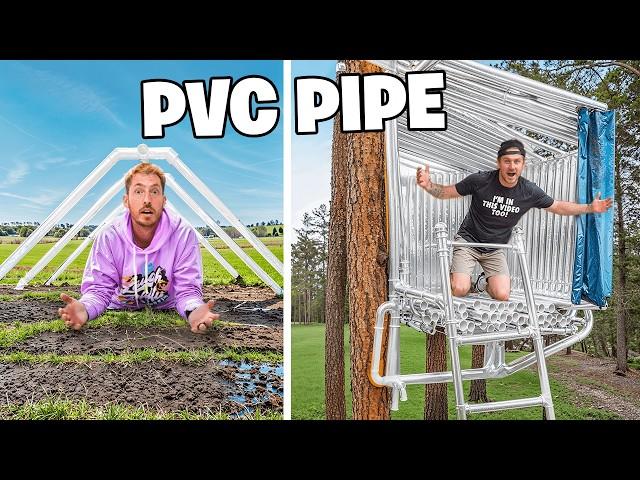 We Built PVC Pipe Survival Shelters!