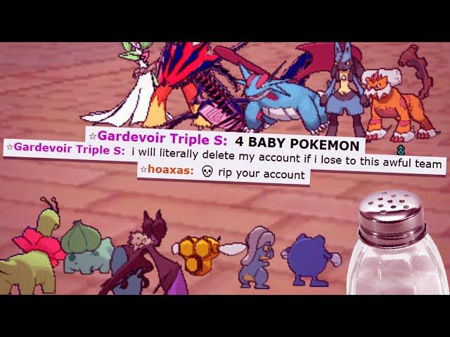 SALTY POKEMON SHOWDOWN NOOB CRIES SALTY TEARS! FUNNY POKEMON SHOWDOWN SALT