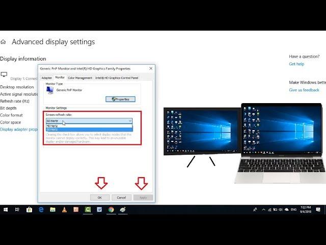 How to Change Refresh Rate of Windows 10 PC or Laptop