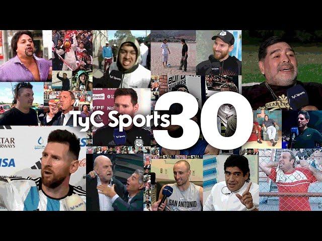 Lo mejor de los 30 AÑOS de TyC SPORTS  Notas INOLVIDABLES, programas HISTÓRICOS, bloopers y más