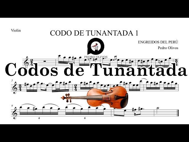 CODOS DE VIOLIN DE TUNANTADAS Y PASACALLES - Partitura