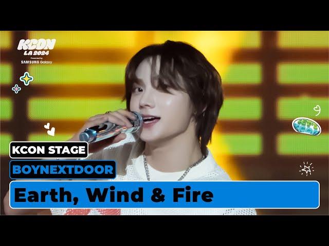 BOYNEXTDOOR (보이넥스트도어) - Earth, Wind & Fire | KCON STAGE | KCON LA 2024