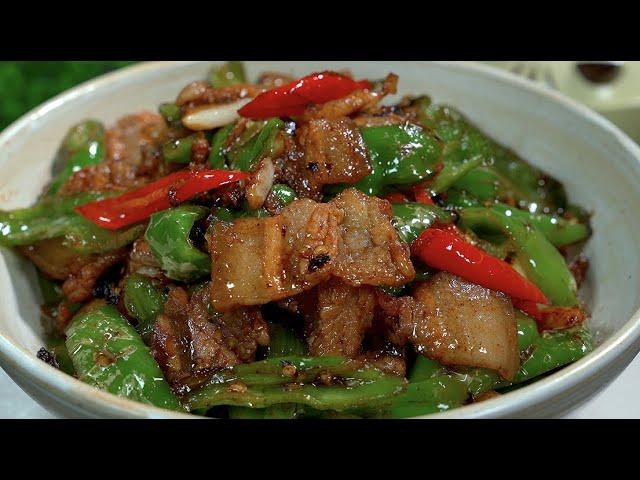 How to make Hunan small fried meat delicious,spicy delicious special next meal# fried meat