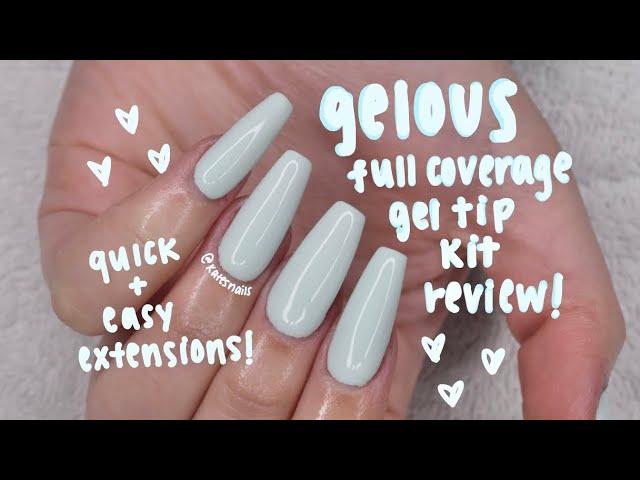 GELOUS full cover gel tip extension kit REVIEW!