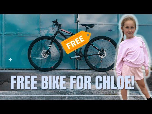 FREE BIKE FOR CHLOE!!