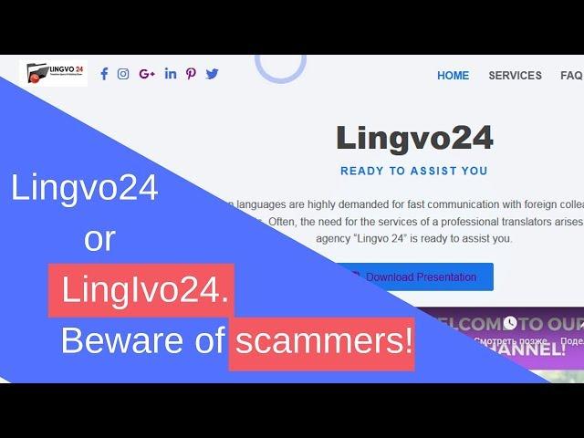 Lingvo24 or LingIvo24  Beware of scammers!