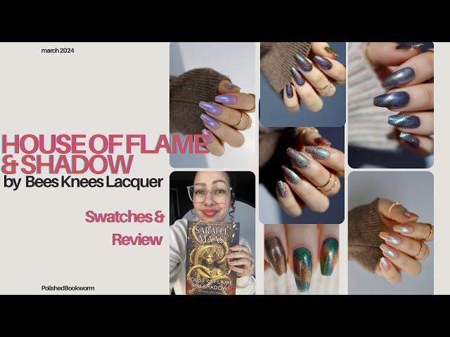 Swatch & Review | House of Flame & Shadow inspired collection by Bees Knee's Lacquer