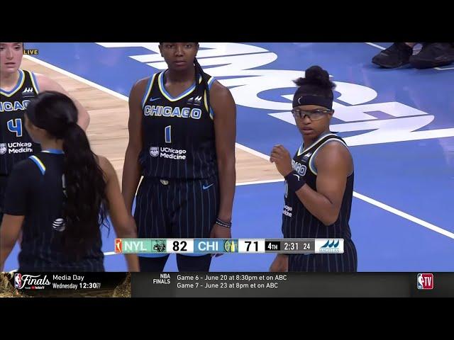  Angel Reese EJECTED After 2 STRAIGHT Technicals After Foul | Chicago Sky vs New York Liberty