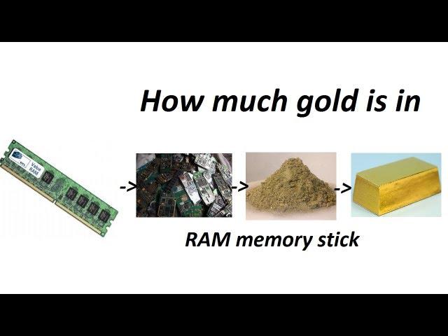 Scraping a RAM memory stick in search of gold