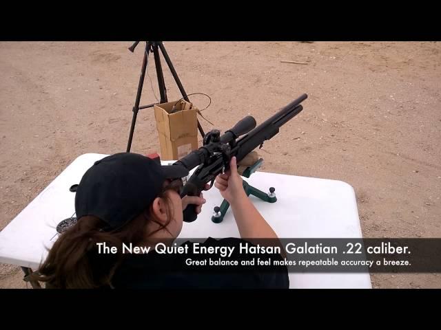 Hatsan Galatian QE - Sue (my wife) is having some shooting fun!