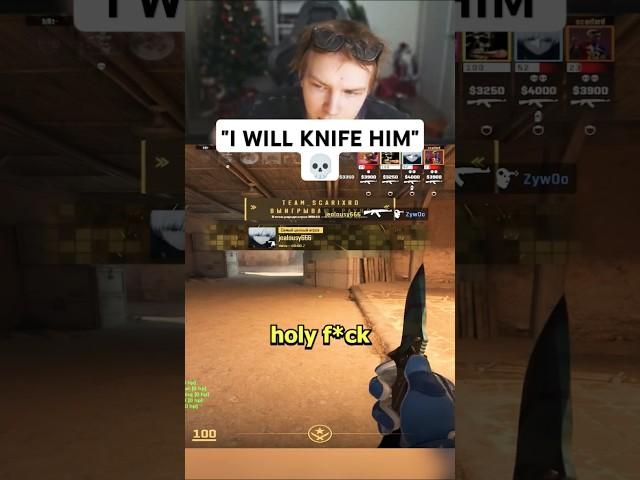 "I WILL KNIFE HIM" 