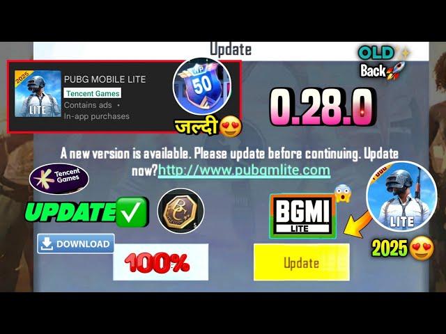 Pubg Lite New 0.28.0 Tencent Back Update 2025 | Pubg Mobile Lite 0.28.0 Comeback Update 2025 