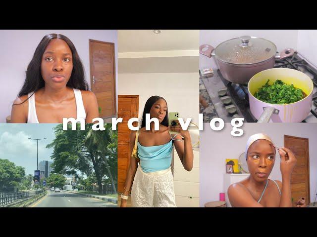 March Recap Vlog | skincare routine, haul, meal prep, birthdays