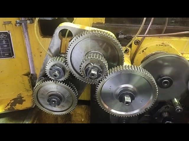 Hobbing machine Gear setting.